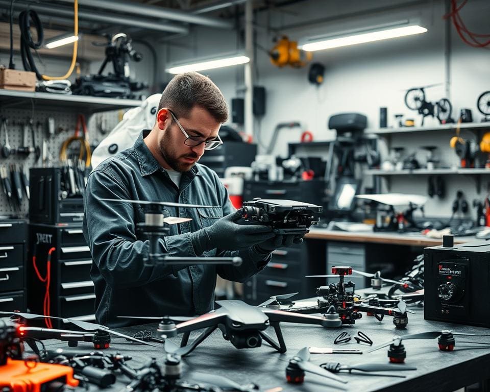 Drohnenmechaniker und ihre Reparaturtechnologien