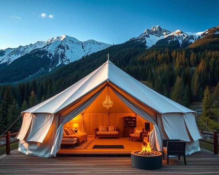 Glamping in den Alpen: Luxus trifft Natur