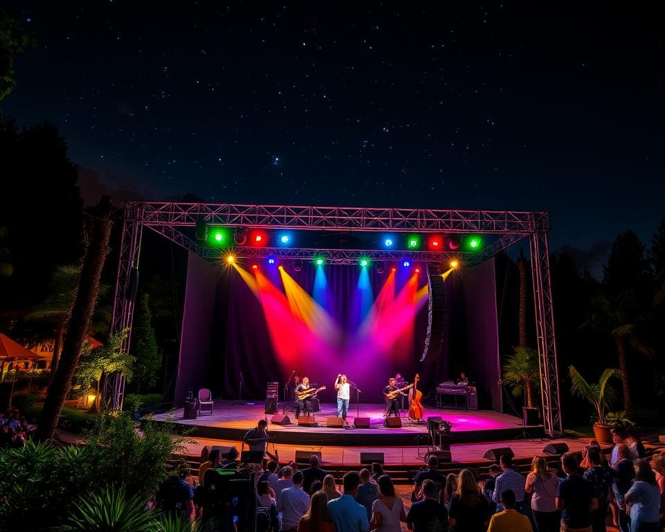 Licht und Musik im Open-Air-Theater