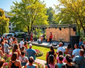 Live-Performance im Stadtgarten