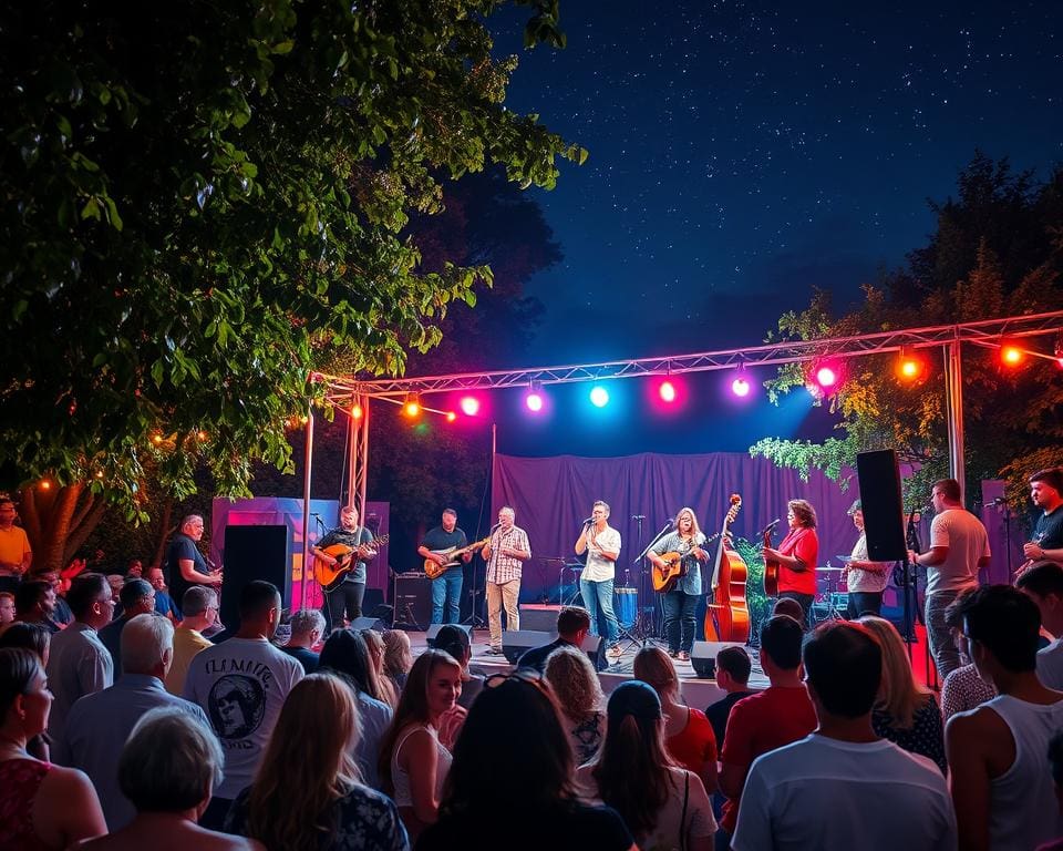 Poetry Slam und Musik in der Sommernacht